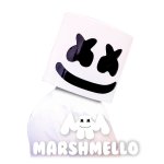 Αποκριάτικη Μάσκα - Καπέλο Marshmello